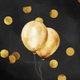 Goldene Luftballons Wasserfarbe T