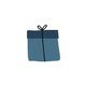 Blaues Geschenk T