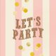 Zirkus Lets Party rosa gestreift T