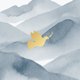 Taube gold blaue Berge T