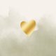 Goldherz gruenes Aquarell A