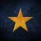 Stern gold schwarzblau 3D T