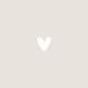 Minimalistisch Herz Beige T