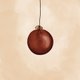 Weihnachtskugel dunkelrot M