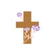 Kreuz mit Blumen LE