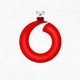 Vodafone Weihnachtskugel Logo V