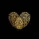 Fingerabdruck Herz gold I