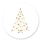 Weihnachtsbaum Netzwerk weiß