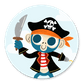 Pirat mit Säbel