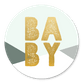 Baby gold auf blau A