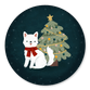 Hund mit Weihnachtsbaum