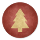 Weihnachtsbaum gold auf weinrot