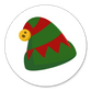 Weihnachtsmuetze gruenrot