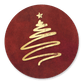 Weihnachtsbaum Pinsel gold-rot I