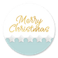 Merry Christmas hellblau-weiss
