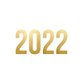 2022 gold auf weiß