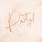 Party Handschrift lachsrosa M