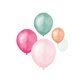 5 Luftballons Gruen Rosa Pink Orange Mint L