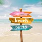Summer Beach Party Wegweiser L