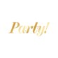 Party Schreibschrift gold 2 L