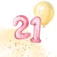 21 Aquarell mit Ballon Geburtstag T