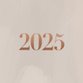 2025 Kupfer auf beige