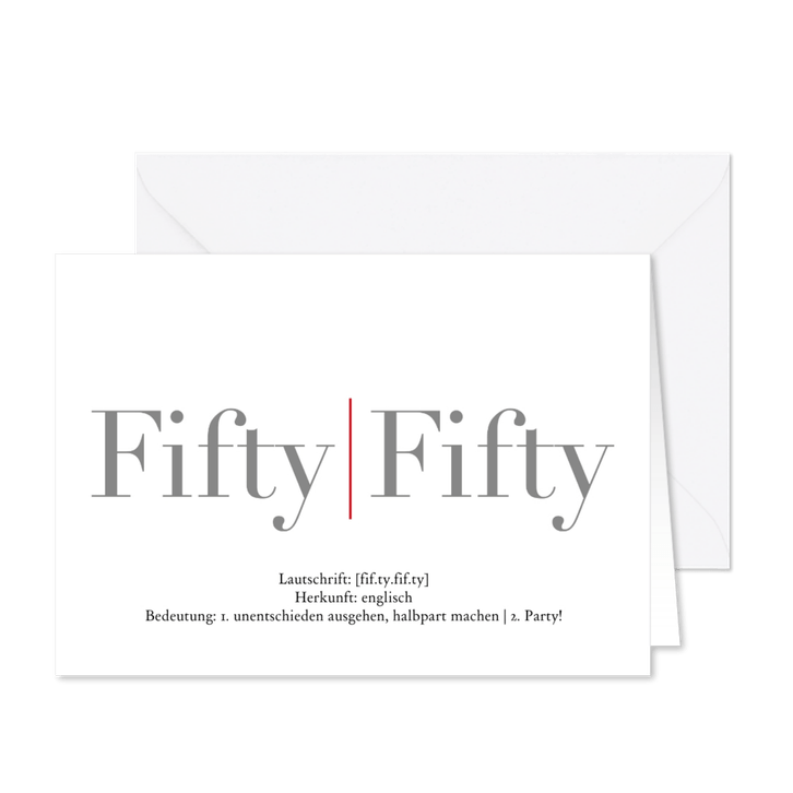 Einladung Fifty-Fifty 1