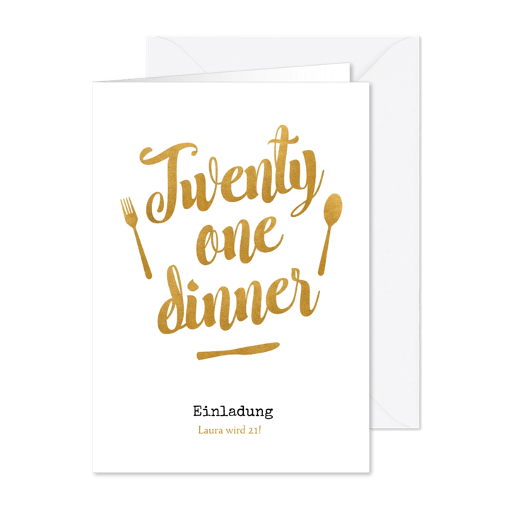 Einladung Twentyone Dinner