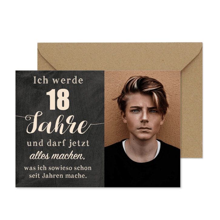Geburtstagseinladung Alles machen mit 18