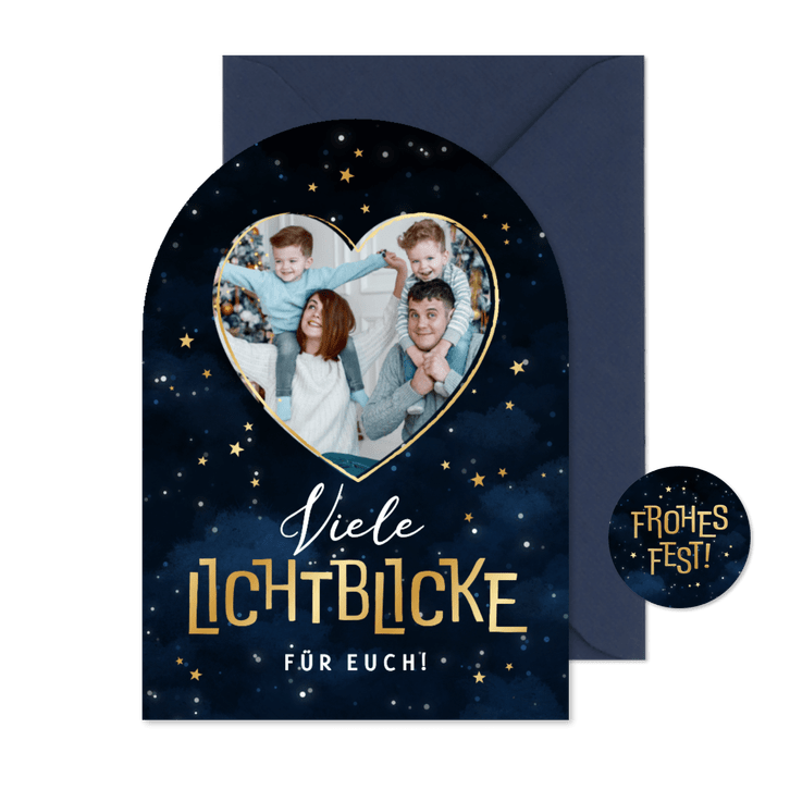 Weihnachtskarte Bogen 'Lichtblicke' Foto SOS Kinderdörfer