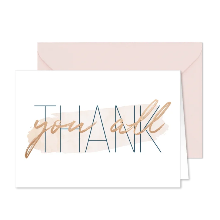 Dankeskarte Hochzeitstag Thank you all