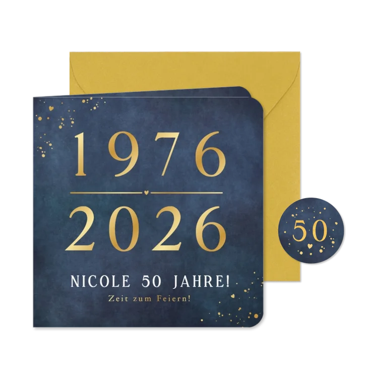 Einladung 50. Geburtstag 1976-2026
