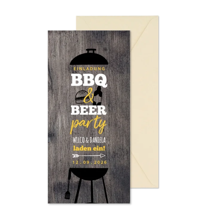 Einladung BBQ & BEER Party