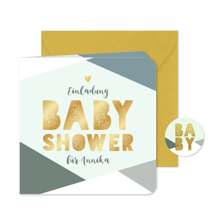 Babyparty Einladungskarten – 20 Stück Mit Umschlägen, Süßes Baby-Body Design, Neutral & Persönlich Beschreibbar