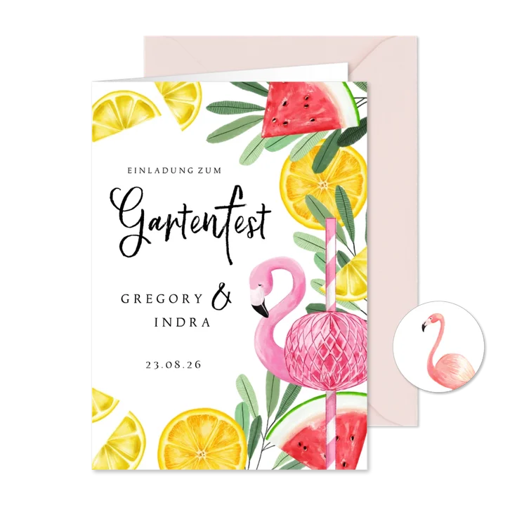 Einladung Gartenfest Sommerlook
