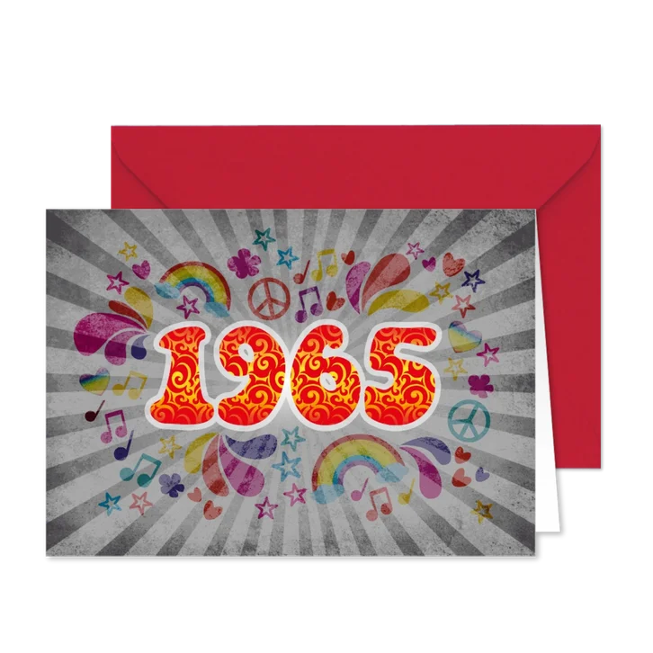 Einladung Geburtstag 1965 Sixties