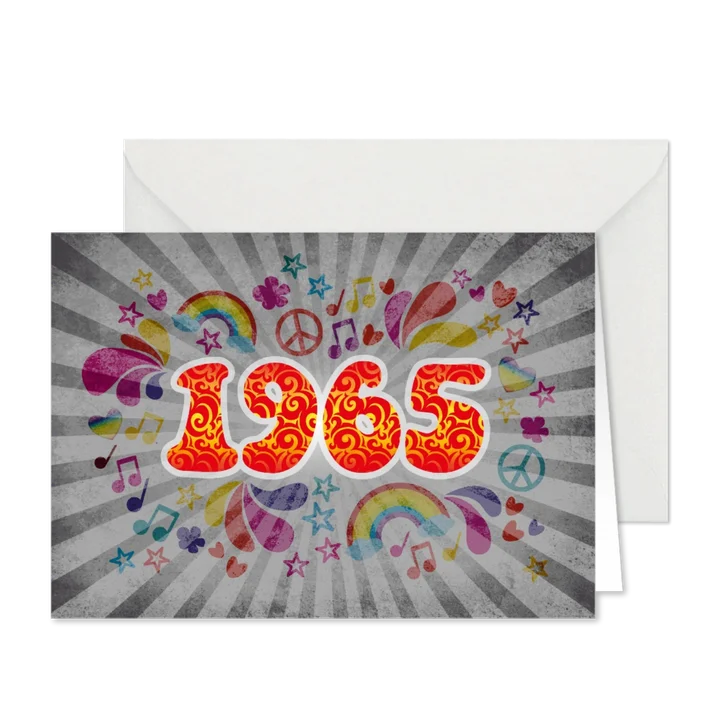 Einladung Geburtstag 1965 Sixties
