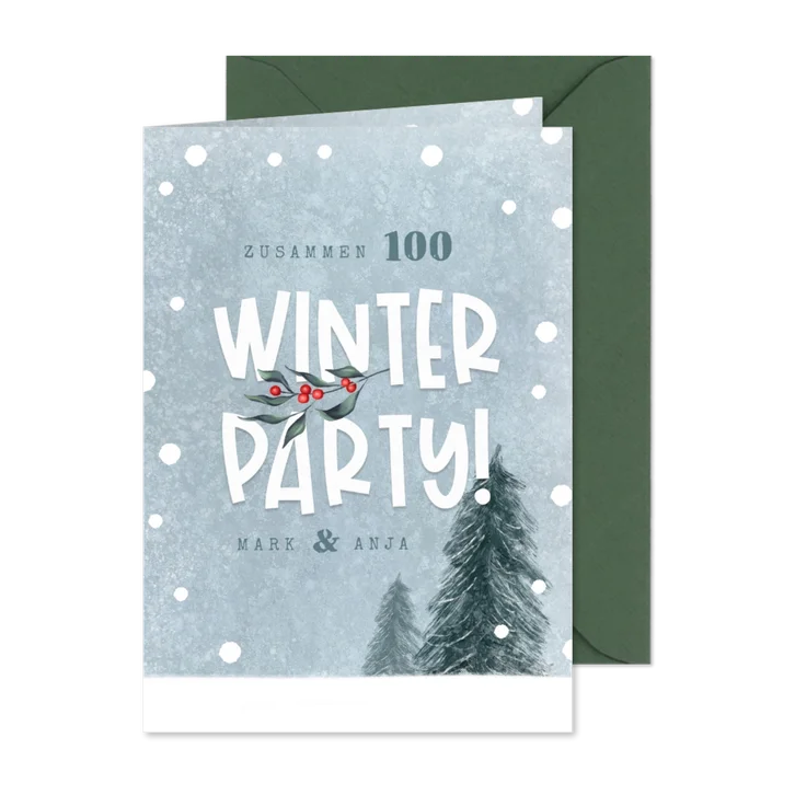 Einladung Geburtstag Winterparty