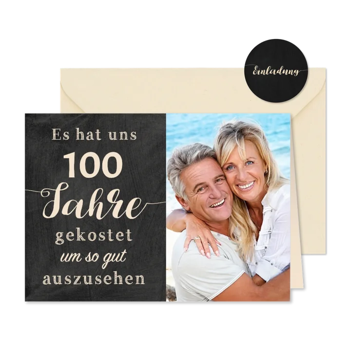 Einladung Gemeinsam Gut aussehen 100