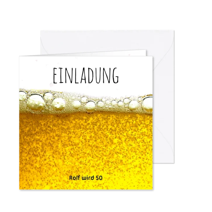Einladung Prost mit Bier