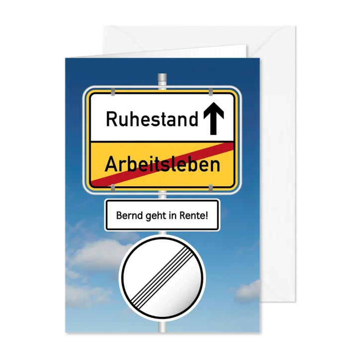 Einladung Ruhestand Ab in die Freiheit