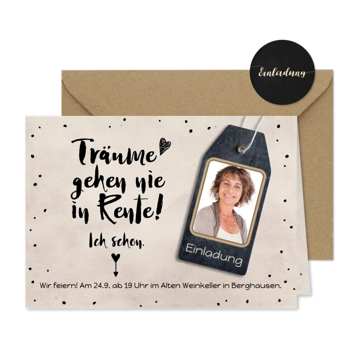 Einladung Träume gehen nie in Rente