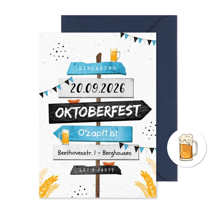 Einladung Wegweiser Oktoberfest