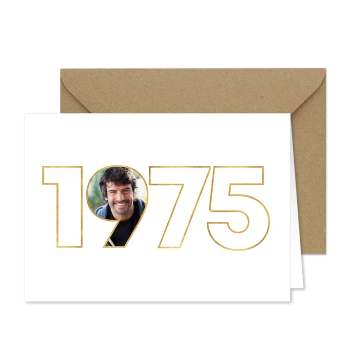 Einladung zum Geburtstag 1975 Jahrgang