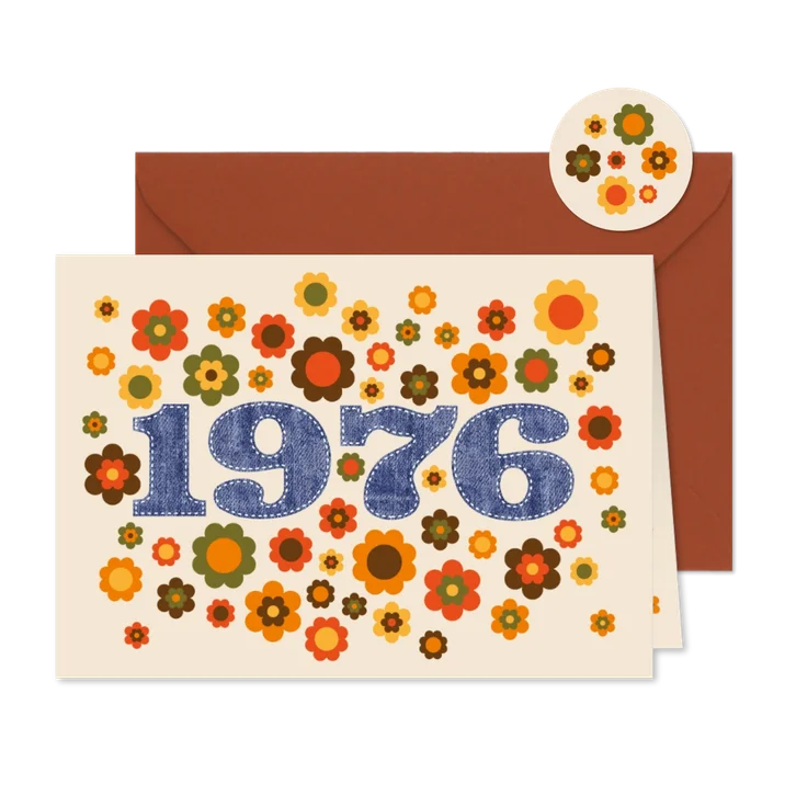 Einladung zum Geburtstag Seventies 1976