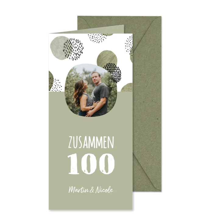 Einladung zum gemeinsamen Geburtstag in Stempellook mit Foto