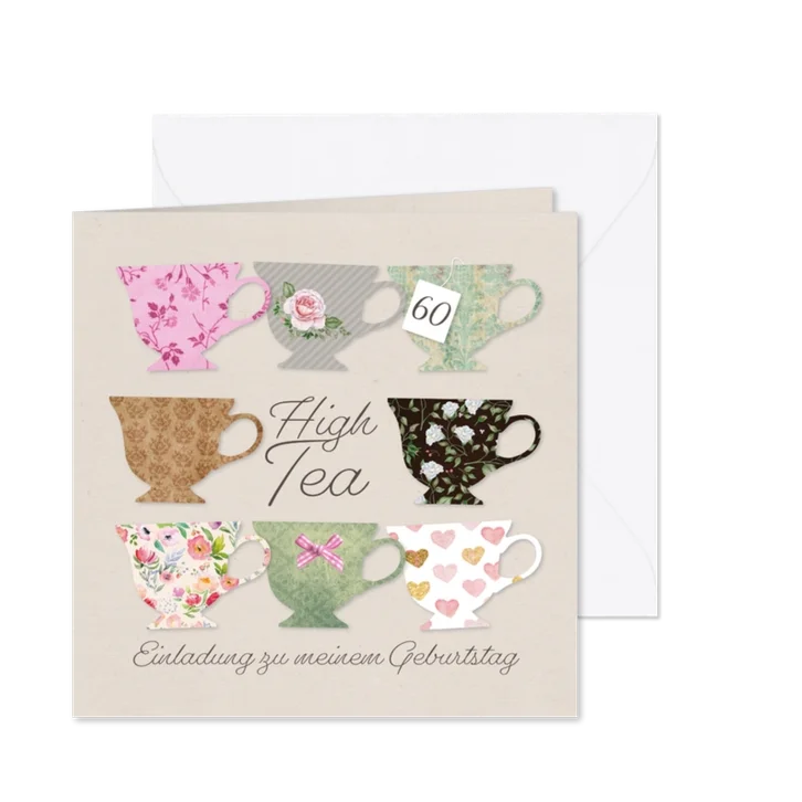 Einladung zum High Tea Geburtstag