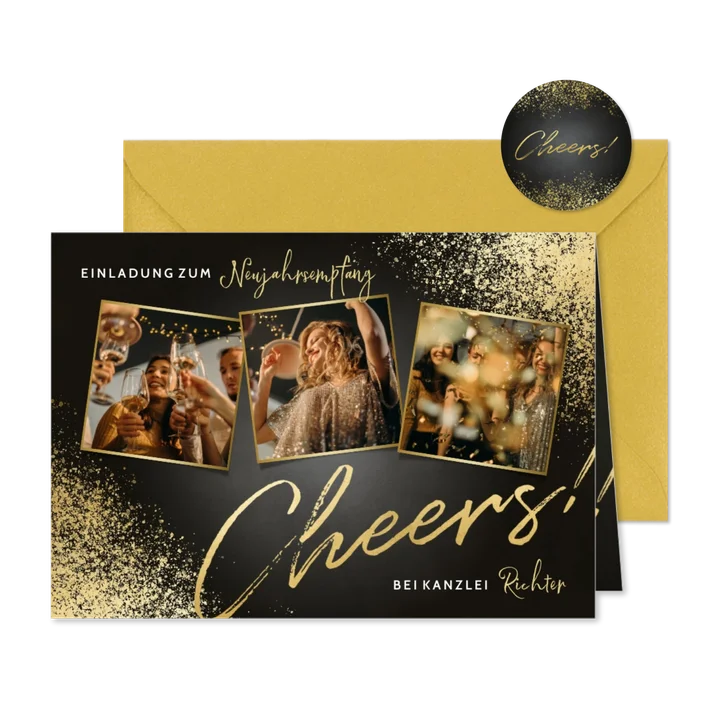 Einladung zum Neujahrsempfang Fotocollage