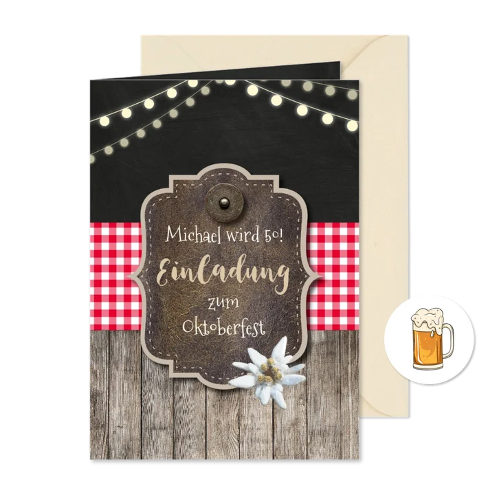 Einladung zum Oktoberfest Alpenhütte