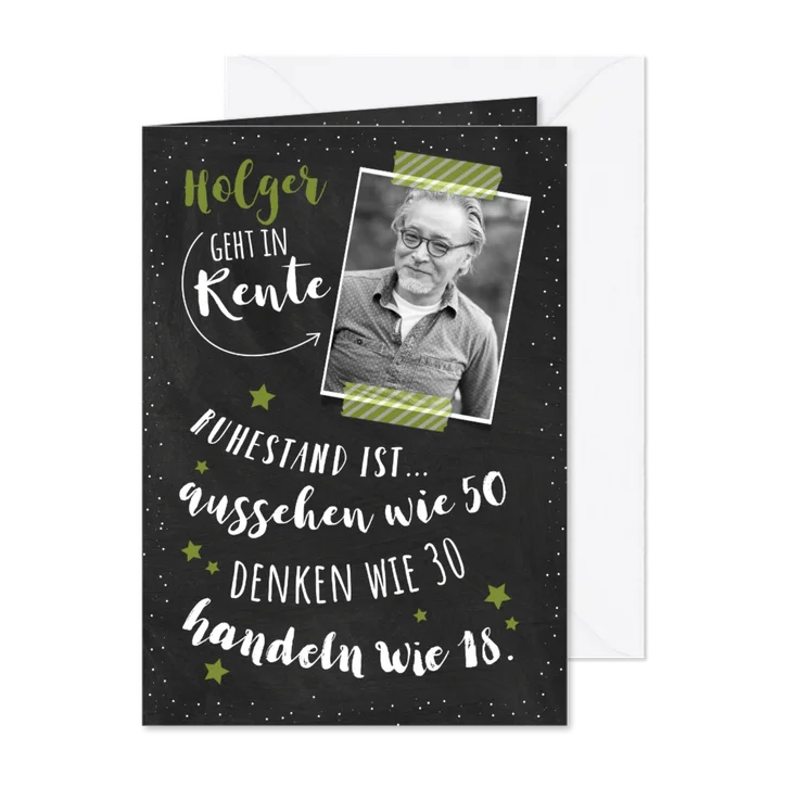 Einladung zum Renteneintritt Ruhestand ist...